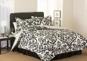 Black/White Zeus Comforter Set - Queen