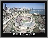 Chicago Bears - New Soldier Field Aerial - Lg - Wood Mounted Poster Print