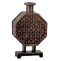 Fleur-De-Lis Wood Vase - Brown (19.5")