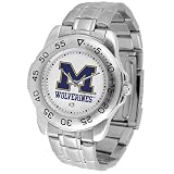 Michigan Wolverines NCAA Sport Mens Watch (Metal Band)