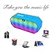 Ecandy Mini Portable Wireless Bluetooth Speaker with LED, Built in Microphone, Support Micro SD Card Playing ,FM Radio ,Hands free Speakerphone for Iphone, Ipod , Ipad Mini, Ipad Air 4/3/2, Itouch, Blackberry, Nexus,Samsung, Smart Phones,Mp3 Players,Computers Laptop or Desktop,Blue