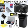 Nikon Coolpix P6000 13.5MP Digital Camera + 8GB Deluxe Kit With Nikon 2 Year Extended Warran