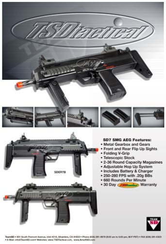 TSD Tactical SD7 SMG AEG Electric Airsoft Gun
