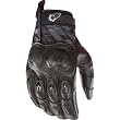 Joe Rocket Supermoto 2.0 Men's Leather Sports Bike Motorcycle Gloves - Black/Black