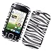 Motorola CLIQ XT (T-Mobile) Snap-On Protector Hard Case Image Cover Zebra Design