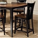 Standard Furniture 18974 Normandy Stool in Cherry and Black (Set of 2)