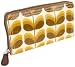 Orla Kiely Laminated Small Shadow Stem Print Big U12SE-SSW122/705/00 Wallet,Lichen,One Size