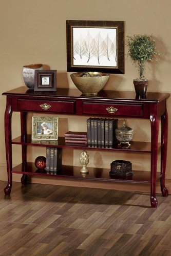 Traditional Console 47 "W 2 - Platform Table, 47" W, Mahogany