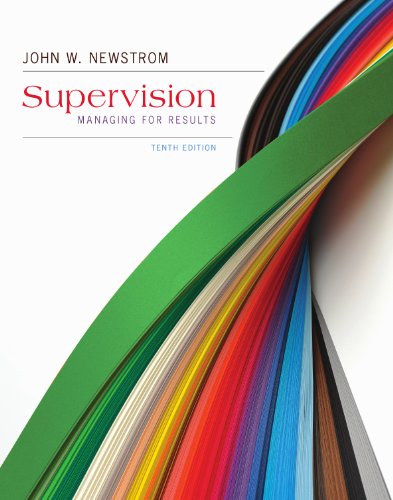 Supervision: Managing for Results, 10th edition