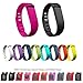 10pcs Replacement Bands With Clasps for Fitbit FLEX Only /No tracker/ Wireless Activity Bracelet Sport Wristband Fit Bit Flex Bracelet Sport Arm Band Armband (Small)+Blue silicone bracelet