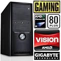 #4082 STROM SPAR Gaming / Multimedia COMPUTER | Phenom II X4 945 4x3.0 GHz | 640 GB SATA II | 8192MB DDR3 1333 | Gigabyte GA-78LMT | AMD Radeon HD 6850 Overclocked 1024 MB DDR5 | 22xDVD�Brenner | 7.1 Sound | GigabitLAN | Battlefield3 fl�ssig in Full-HD mit max. Details