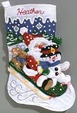 Janlynn Christmas Fun Stocking Felt Applique Kit