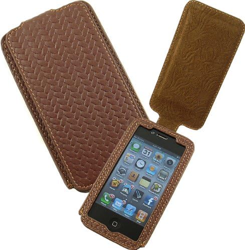 Limited Luxury IPH1201-4 Leather Fitted Case for iPhone 4/4S - 1 Pack - Retail Packaging - Brown