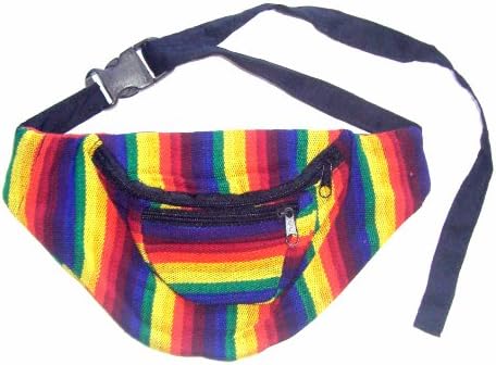 Fabric Fanny Pack- High Quality- Color Patterns May Vary Hand Made in Guatemala