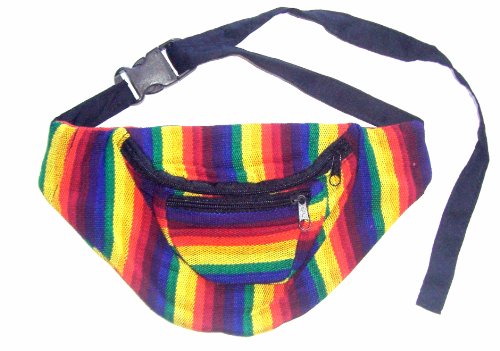 Fabric Fanny Pack- High Quality- Color Patterns May Vary Hand Made in Guatemala