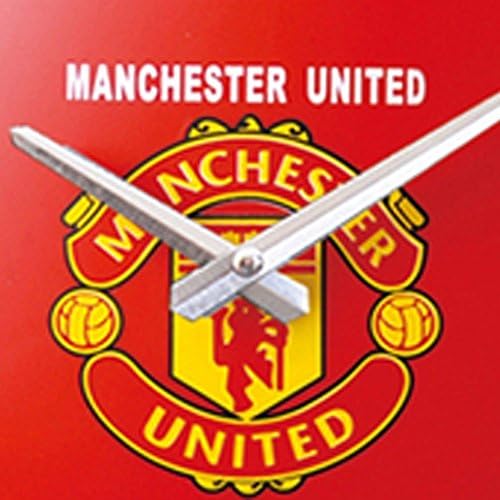 PINKJANE® Creative Football (Manchester United) Wall ClockChildren Quartz Watch,RED