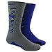 adidas Men's Team Crew Socks (Pack of 2), Camo Print: Vista Grey/Light Onix Marl/Night Flash Purple/Semi Solar Yellow - Night Flash Purple/Black/Semi Solar Yellow, One Size