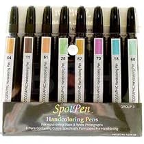 SpotPen Hand Coloring Pen Set #3 for Black & White Prints - Pen set