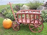 Decorative Red Pumpkin Wagon