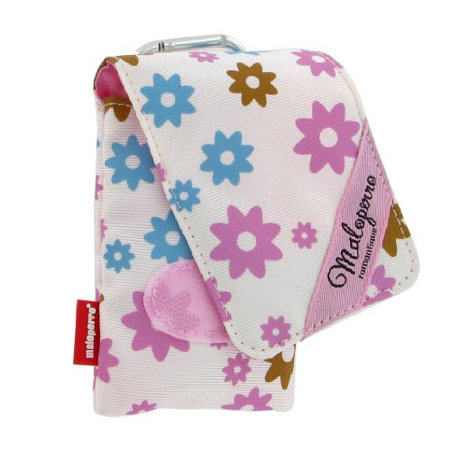 Vivanco Maloperro Universal-Tasche f&uuml;r Handy, MP3-Player, iPod, iPhone / Wei&szlig; mit Bl&uuml;tenmo Preisvergleich