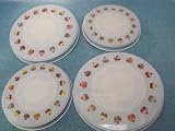 4 HOB COVERS WITH DOILY & CUPCAKES DESIGN. BLUE