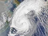 October 19, 2004, Satellite Image of a Typhoon Astronomy & Space Photographic Poster Print by Stocktrek Images, 40x30