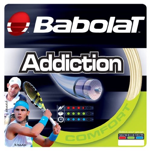 Babolat Addiction 17 -Gauge Tennis String (Natural)