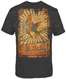 The Hunger Games - Down W/Capitol Poster Adult T-Shirt In Heather Charcoal