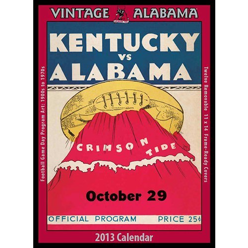 Vintage Alabama Crimson Tide Football 2013 Wall Calendar at Amazon.com