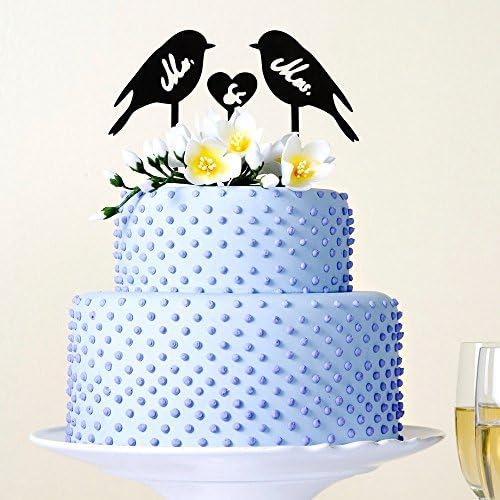 Shadow style cake topper (love birds)