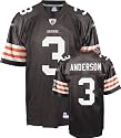 Derek Anderson Jersey: Reebok Brown Replica #3 Cleveland Browns Jersey