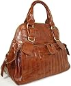 Womens Tan Brown Designer Top Handle Handbag