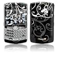 B&W Fleur Design Protective Skin Decal Faceplate for Blackberry Curve 8300/ 8310/ 8320 Cell Phones