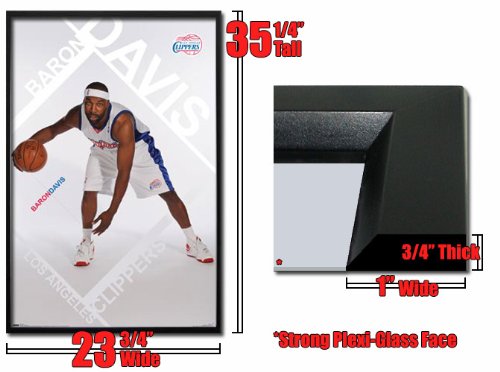 Framed Los Angeles Clippers Baron Davis Poster Fr4636