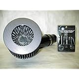 Universal 3" Diameter Carbon Fiber Short Ram Air Intake with Sensor Adapter Kit