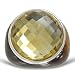 Sterling Silver 17 Carat Citrine Stone on Carved Tiger-Eye Ring, Size 6