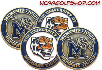 Memphis Tigers Golf Ball Markers