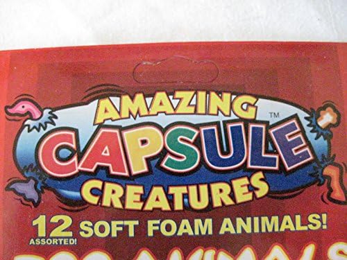 Grow in Water Soft Animal Capsules, Package of (4) Different Style/Categories; a Total 48 Different Creature Pieces