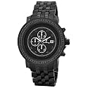 Just Bling Men's JB-6114-88-A "Melbourne" Chronograph 1.95 Carat Black Diamond Watch