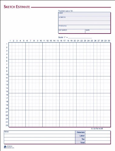Adams Grid Sketch Book - Carbonless - 8.38 x 11.44 Inches - White and Canary - 2-Part - 25 Sets (DC8511) Image Adams Grid Sketch Book - Carbonless - 8.38 x 11.44 Inches - White and Canary - 2-Part - 25 Sets (DC8511)