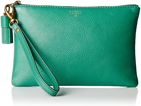 Fossil Wristlet Pouch Clutch Malachite