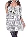 ELLAZHU Women Baggy Newspaper Knit Pullover Dress Onesize SZ44