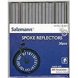 Salzmann High Vis 3M Scotchlite Spoke Reflector Bicycle Clips - 36 Pack