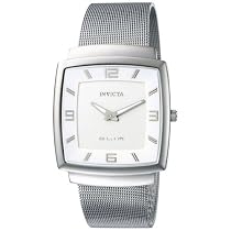 Invicta Men's Slim Collection Square Stainless Steel Mesh Watch #5145