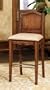 Set of 2 30"H Barstools with Metal Foot Rail in Yorktown Cherry Finish
