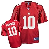 Eli Manning Jersey: Reebok Red Replica #10 New York Giants Jersey - XX-Large