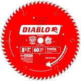 Freud D0860S Diablo 8-1/2-Inch 60 Tooth Fine Finishing Miter Saw Blade with 5/8-Inch Arbor