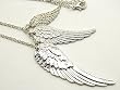 Angel Wings Necklace - Gothic - Rockabilly - Silver