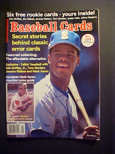 Ken Griffey Jr. Seattle Mariners November 1989 Baseball Cards Magazine