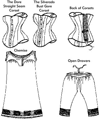 Victorian Corsets, Chemise and Drawers Pattern